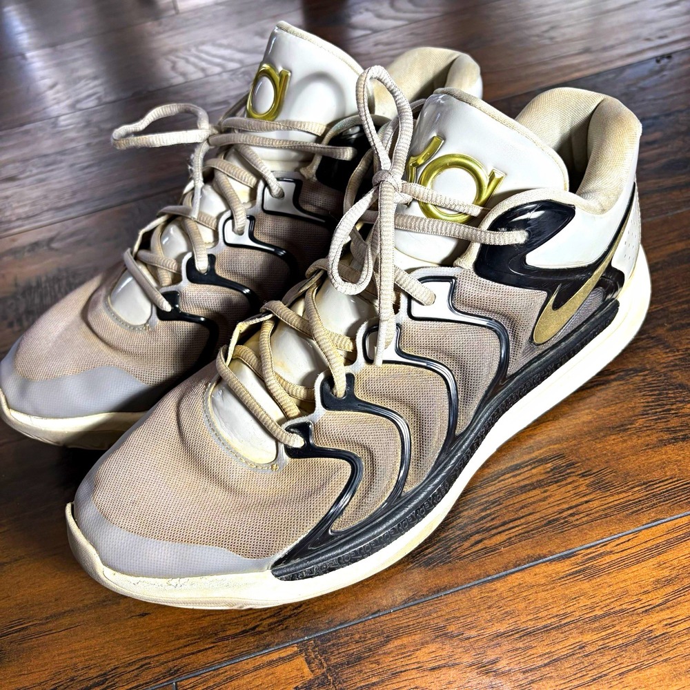 Nike KD 17 Light Iron Ore Metallic Gold FJ9487-003 Men's Basketball Shoes Size13